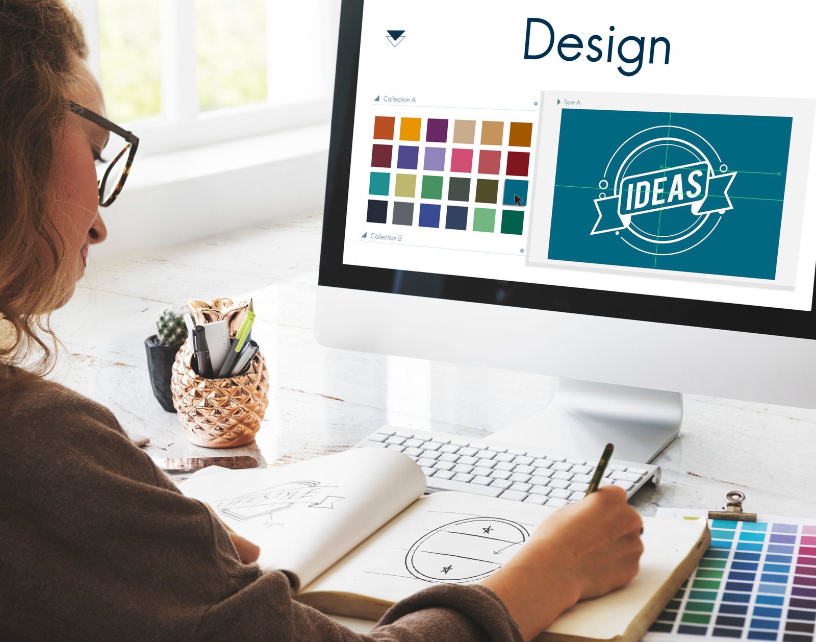 Design Be Creative Inspiration Logo Concept